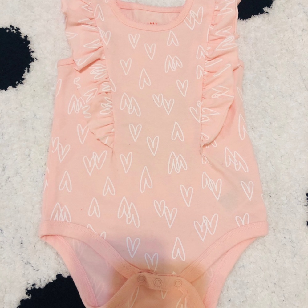 Cat & jack pink heart romper